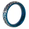 Generique Cockring en métal Blue Racer